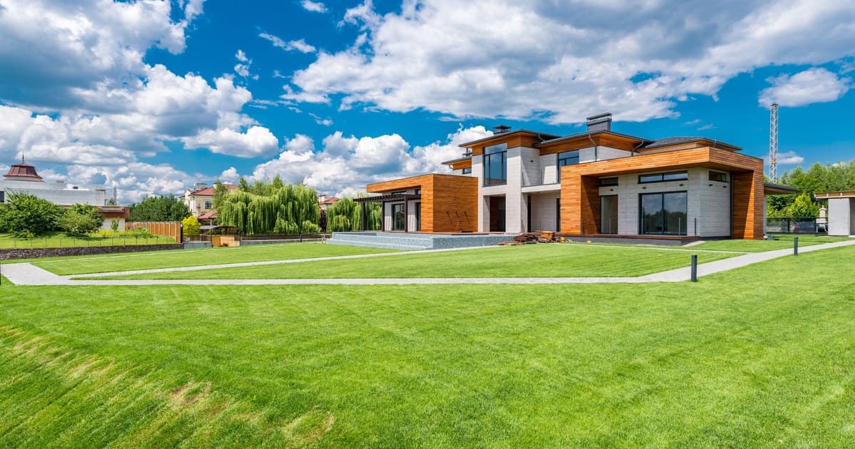 Modern villa with a large landscaped lawn in DHA Lahore